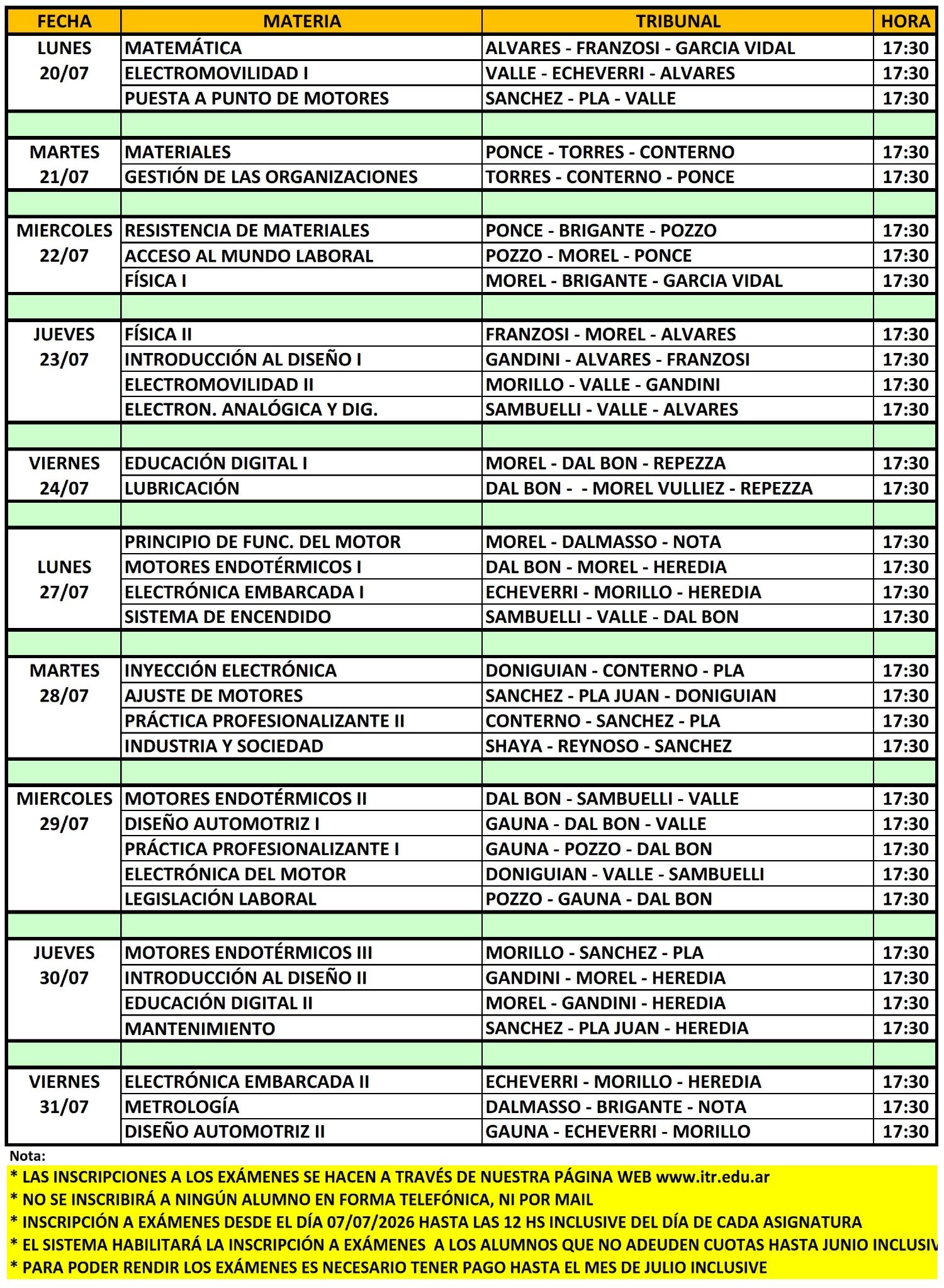 TurnoExamenesJulio2026 Terciario